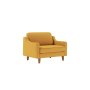 Atelier del Sofa 1-Seat Sofa - fotelja Robin Loveseat Mustard Walnut - slika 1