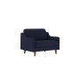 Atelier del Sofa 1-Seat Sofa - fotelja Robin Loveseat Night Blue Walnut - slika 1