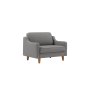Atelier del Sofa 1-Seat Sofa - fotelja Robin Loveseat Obsidian Walnut - slika 1