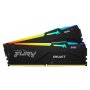 KINGSTON DIMM DDR5 16GB (2x8GB kit) 5600MT/s Fury Beast RGB EXPO (KF556C36BBEAK2-16) - slika 1