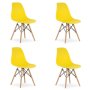 Bolzz OSAKA stolica žuta /Set 4 komada - slika 1