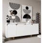 HANAH HOME Komoda Lazio Bohem 180 White - slika 2