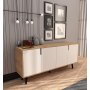 HANAH HOME Komoda Latina Modern 180 Sapphire Oak White - slika 2