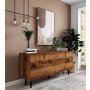 HANAH HOME Komoda Latina Modern 180 Walnut - slika 2