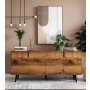 HANAH HOME Komoda Latina Modern 180 Walnut - slika 1