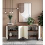 HANAH HOME Komoda Latina Modern 180 Walnut White - slika 3