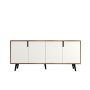 HANAH HOME Komoda Latina Modern 180 Walnut White - slika 4