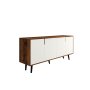 HANAH HOME Komoda Latina Modern 180 Walnut White - slika 5