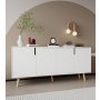 HANAH HOME Komoda Latina Modern 180 White - slika 2