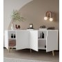 HANAH HOME Komoda Latina Modern 180 White - slika 3