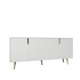 HANAH HOME Komoda Latina Modern 180 White - slika 4