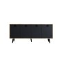 HANAH HOME Komoda Mirza Modern 180 Sapphire Oak Anthracite - slika 4