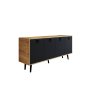 HANAH HOME Komoda Mirza Modern 180 Sapphire Oak Anthracite - slika 5