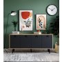 HANAH HOME Komoda Mirza Modern 180 Sapphire Oak Anthracite - slika 1