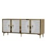 HANAH HOME Komoda Tuna 180 Sapphire Oak White Gold - slika 4