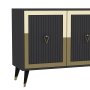 HANAH HOME Komoda Benner Anthracite Gold - slika 5