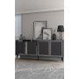 HANAH HOME Komoda Benner Anthracite Silver - slika 2