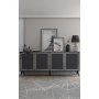 HANAH HOME Komoda Benner Anthracite Silver - slika 1