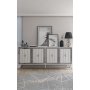 HANAH HOME Komoda Benner White Silver - slika 1