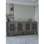 HANAH HOME Komoda Samba Anthracite Gold - slika 2