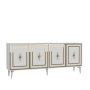 HANAH HOME Komoda Samba White Gold - slika 4