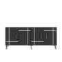 HANAH HOME Komoda Simge Anthracite Silver - slika 3