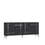 HANAH HOME Komoda Simge Anthracite Silver - slika 4
