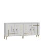 HANAH HOME Komoda Simge White Gold - slika 4