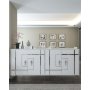 HANAH HOME Komoda Simge White Silver - slika 1