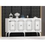 HANAH HOME Komoda Lotus White Silver - slika 2