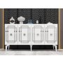 HANAH HOME Komoda Lotus White Silver - slika 1