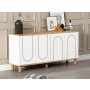 HANAH HOME Komoda Ravone Sapphire Oak White - slika 2