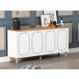 HANAH HOME Komoda Yekta Sapphire Oak White - slika 2