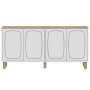 HANAH HOME Komoda Yekta Sapphire Oak White - slika 4