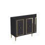 HANAH HOME Komoda Orion Anthracite Gold - slika 5
