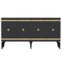 HANAH HOME Komoda Lenora Anthracite Gold - slika 5