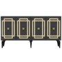 HANAH HOME Komoda Lotus Anthracite Gold - slika 4