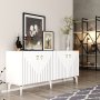 HANAH HOME Komoda Meda White Gold - slika 2