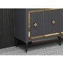 HANAH HOME Komoda Nova Anthracite Gold - slika 4