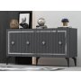 HANAH HOME Komoda Nova Anthracite Silver - slika 2