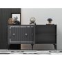 HANAH HOME Komoda Nova Anthracite Silver - slika 3
