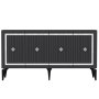 HANAH HOME Komoda Nova Anthracite Silver - slika 5