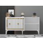 HANAH HOME Komoda Nova White Gold - slika 3