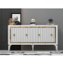 HANAH HOME Komoda Nova White Gold - slika 1