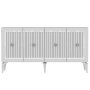 HANAH HOME Komoda Nova White Silver - slika 5