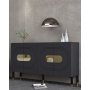 HANAH HOME Komoda Demet Anthracite Gold - slika 2