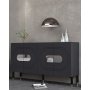 HANAH HOME Komoda Demet Anthracite Silver - slika 2