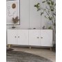 HANAH HOME Komoda Ege Sapphire Oak White - slika 2