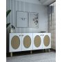 HANAH HOME Komoda Nef Sapphire Oak Hazeran - slika 2