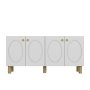 HANAH HOME Komoda Nef Sapphire Oak White - slika 3